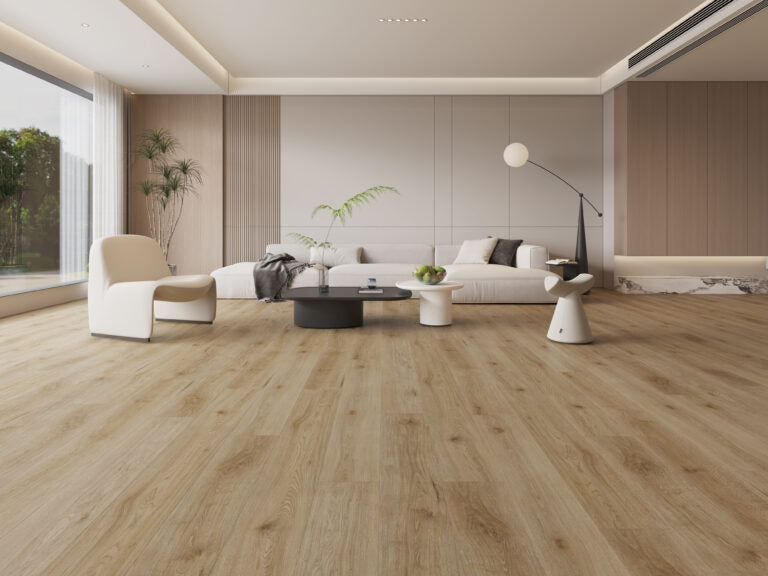 $2.49/sq. ft. ($59.18/Box) Thickness 5.5 mm SPC Vinyl Aquila "AFFINITY" with Attached Underlayment