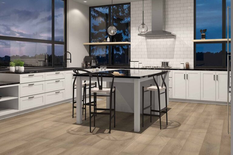 $3.39/sq. ft. ($76.41/Box) Thickness 7.0 mm Vinyl Plank - Curate  "PARIS" with Attached Underlayment