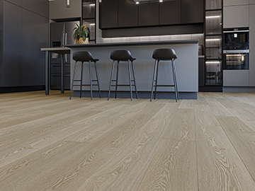 $4.39/sq. ft. ($77.74/Box)  Cushion Tech Vinyl Plank "PEBBLE BEACH" with Attached Underlayment