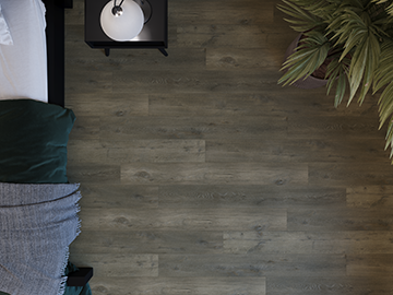 $4.39/sq. ft. ($77.74/Box)  Cushion Tech Vinyl Plank "KING'S BARN" with Attached Underlayment