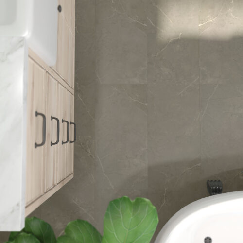 $2.89/sq. ft. ($56.00/Box) Thickness 6.5 mm Vinyl Tile - Difference  "THRONE" with Attached Underlayment