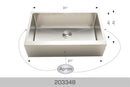 203348 Farmhouse/Apron Stainless Steel Kitchen Sink