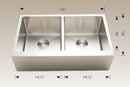 203622 Plus Farmhouse/Apron Stainless Steel Kitchen Sink