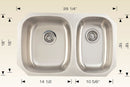 207028 Undermount Stainless Steel Kitchen Sink