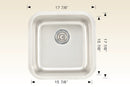 207032 Undermount Stainless Steel Kitchen Sink