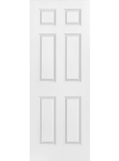 30" X 80" U-Channel 6-Panel Textured Interior Door