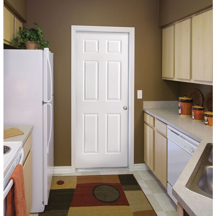 30" X 80" U-Channel 6-Panel Textured Interior Door