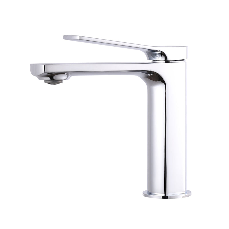 Chrome 1 Hole Single-Handle Bathroom Faucet B55101011