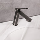 Gun Black 1 Hole Single-Handle Bathroom Faucet B55101371