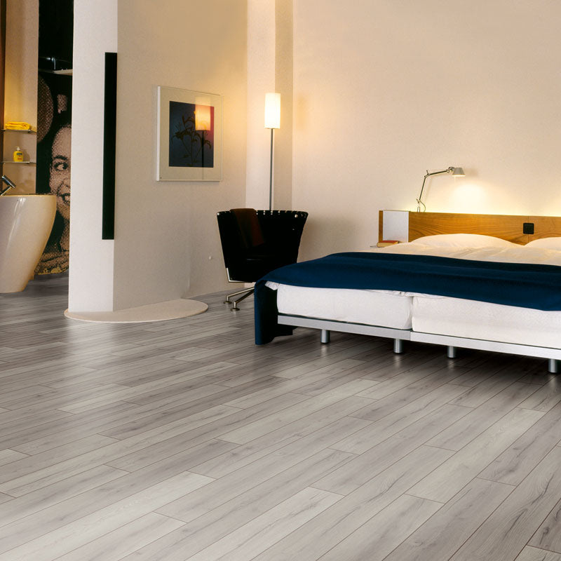 $1.89/sq. ft. ($43.37/Box) Authentic Advanced "CENTURY OAK GREY" 8mm Laminate Flooring