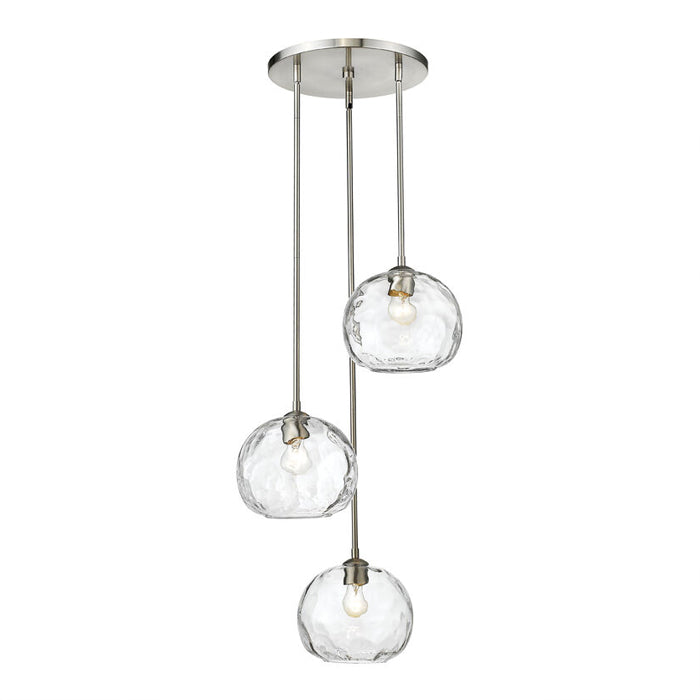 CHLOE 3 Lt. Pendant (Brushed Nickel)