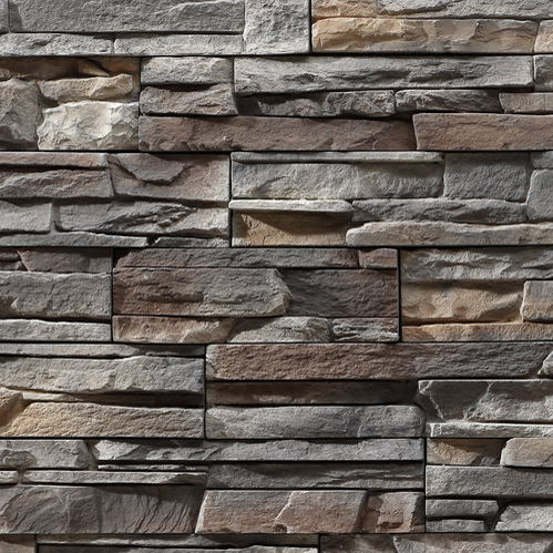 Midnight Slate - Arcadia Ledge Faux Stone Veneer Dry Stack
