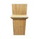 STAIR NEWEL POST PF100 F0 Plain 3 1/2” Red Oak