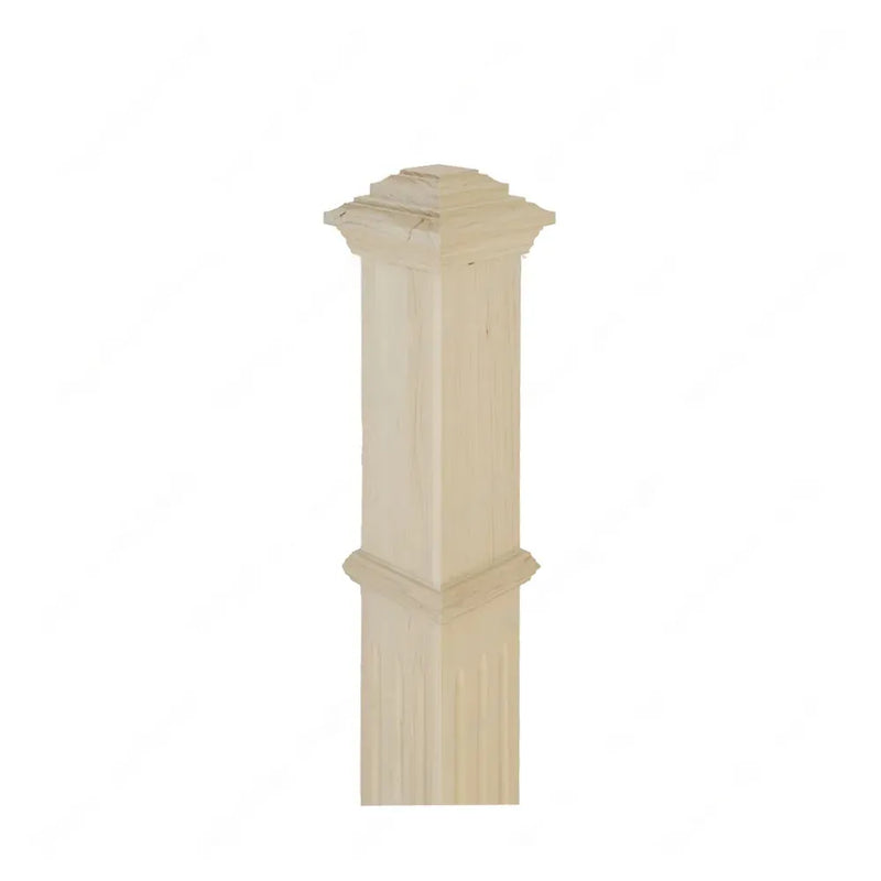 STAIR NEWEL POST PF202 F2 Chamfer 3 1/2”*48” Maple