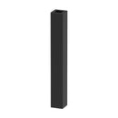 STAIR BALUSTER SHOE PS12712B 1/2″SQ. TALL MODERN STEEL SHOE 1″W X 7 1/2″H – SATIN BLACK