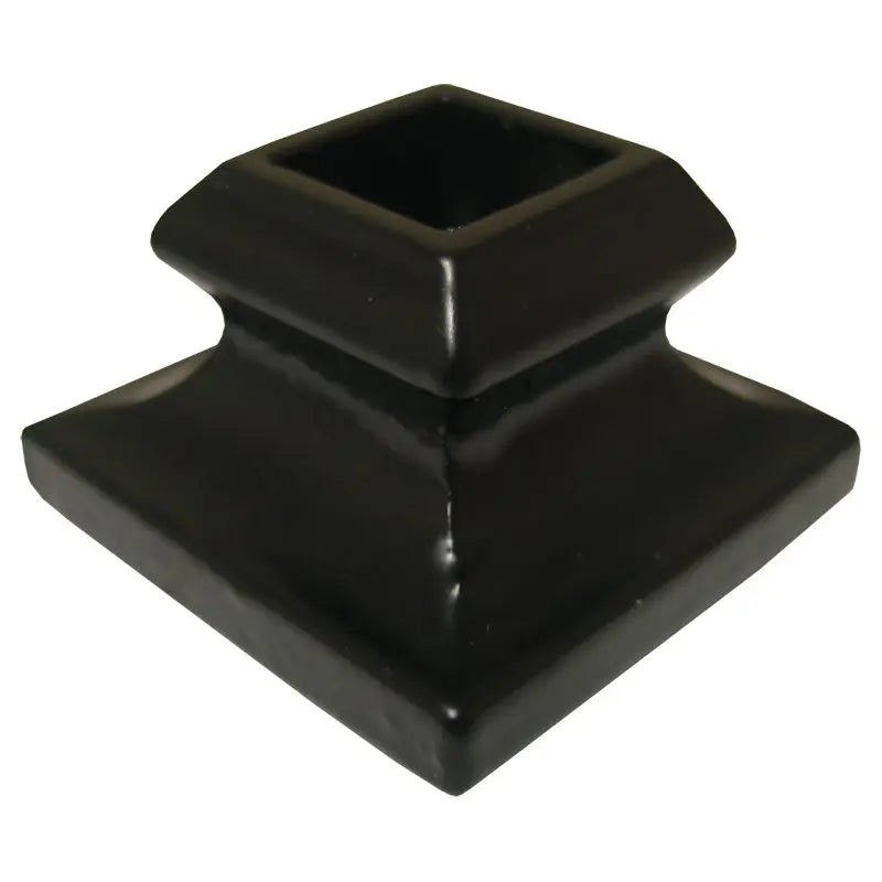 STAIR BALUSTER SHOE PS9503B 1/2″SQ. SHOE 7/8″H WITH SHOULDER – SATIN BLACK