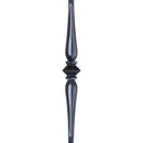 STAIR BALUSTER  PT131S44B 1/2″SQ. SINGLE COLLAR TUBULAR PICKET 44″ – SATIN BLACK