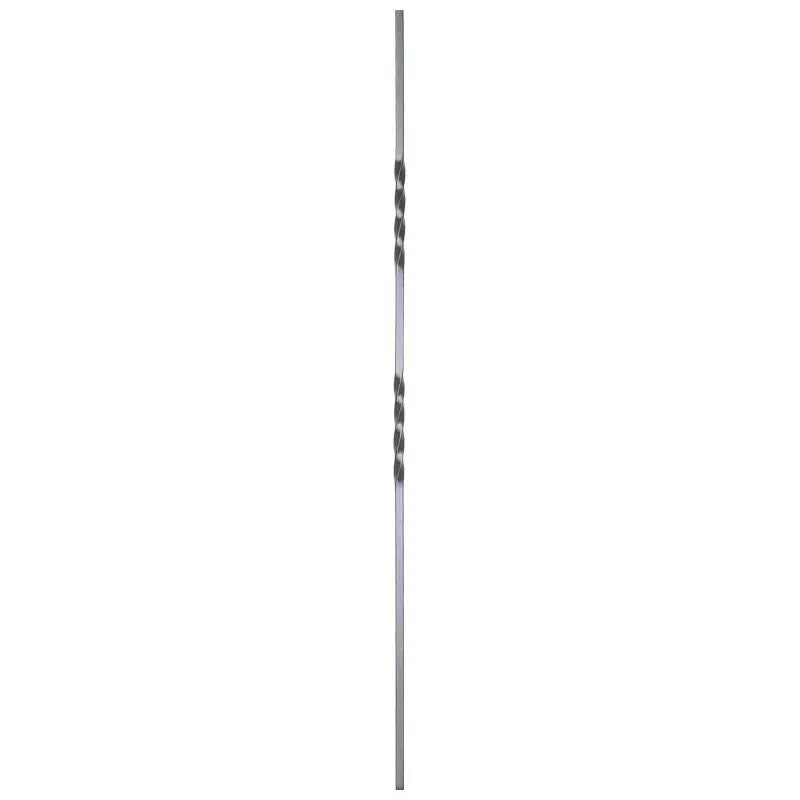 STAIR BALUSTER  PT53344B 1/2″SQ. DOUBLE TWIST TUBULAR PICKET 44″ – SATIN BLACK