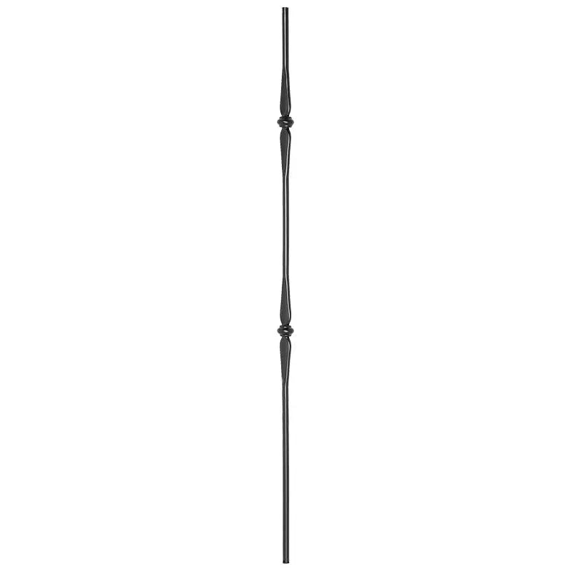 STAIR BALUSTER PT64I2T14B 9/16″ROUND DOUBLE COLLAR TUBULAR PICKET 44″