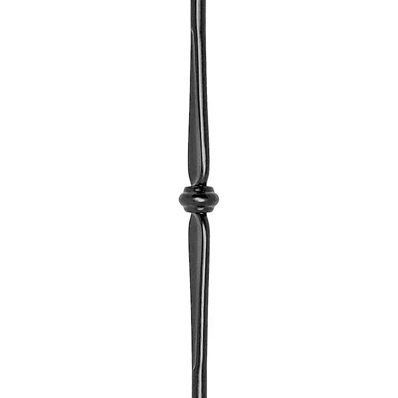 STAIR BALUSTER PT64I3T14B 9/16″ROUND SINGLE COLLAR TUBULAR PICKET 44″ – SATIN BLACK