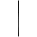 STAIR BALUSTER  PTMPLAINB 1/2″SQ. PLAIN TUBULAR BAR WITH INSERT 44″ – SATIN BLACK