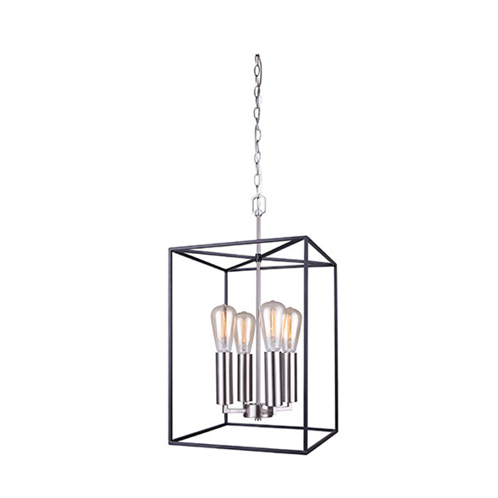 Roy Pendant (matte black & brushed nickel)