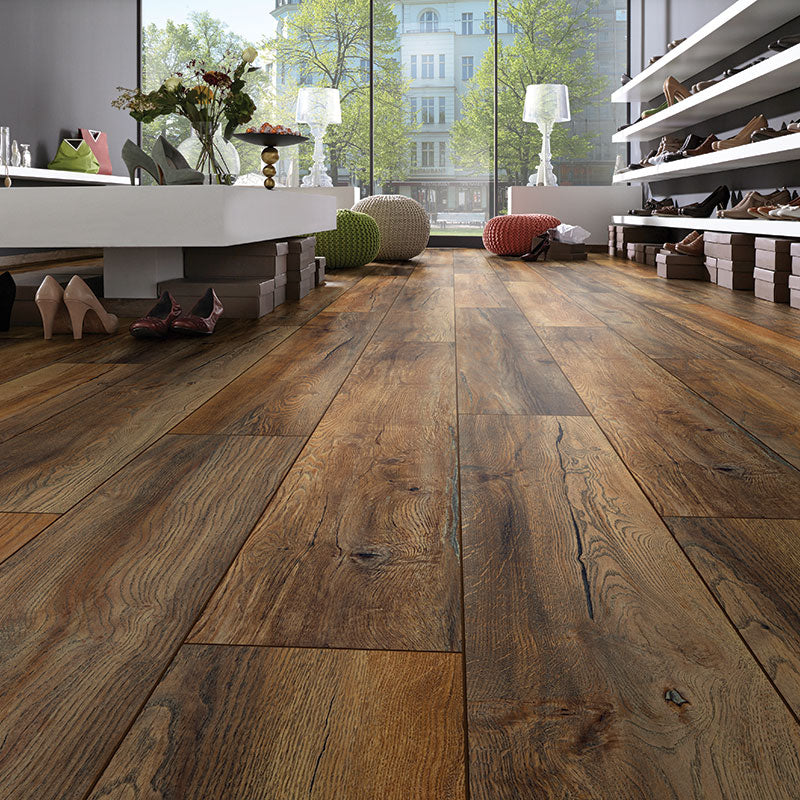 $3.19/sq. ft. ($44.40/Box) Authentic Premium "RUPERT OAK" 12 mm Laminate Flooring