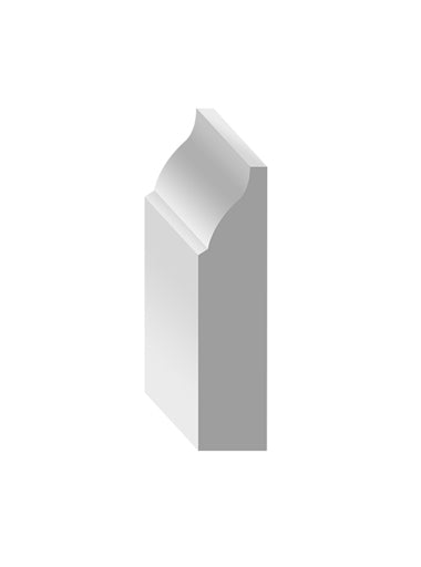 Colonial Shoe Moulding 3/8″ x 1-3/4″ x 12’ MDF Primed TMD-38134-C