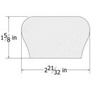 WH1158258HM RAISED HARD MAPLE HANDRAIL 2 21/32″ X 1 5/8″ X 12 FT.