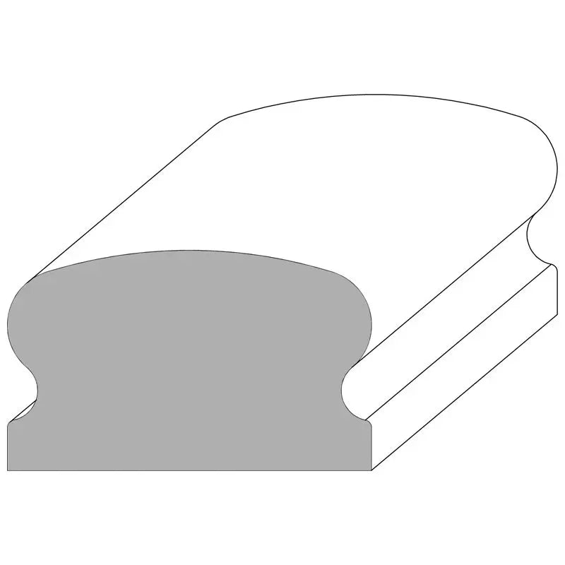 WH3113163HM REGAL HARD MAPLE HANDRAIL 3″ X 1 13/16″ X 12 FT.