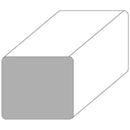 WH41342HM MODERN HARD MAPLE SQUARE HANDRAIL WITH ROUNDED CORNERS 2″ X 1 3/4″ X 12 FT.