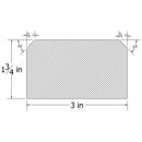 WH41343HM MODERN HARD MAPLE CHAMFERED CORNERS HANDRAIL 3″ X 1 3/4″ X 12 FT.