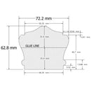 WHOC278212 COLONIAL OAK HANDRAIL 2 7/8″ X 2 1/2″ X 12 FT.