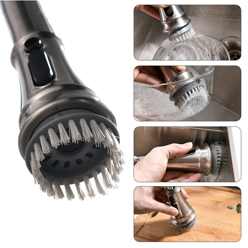 Black Single-Handle Kitchen Faucet 1177-33B