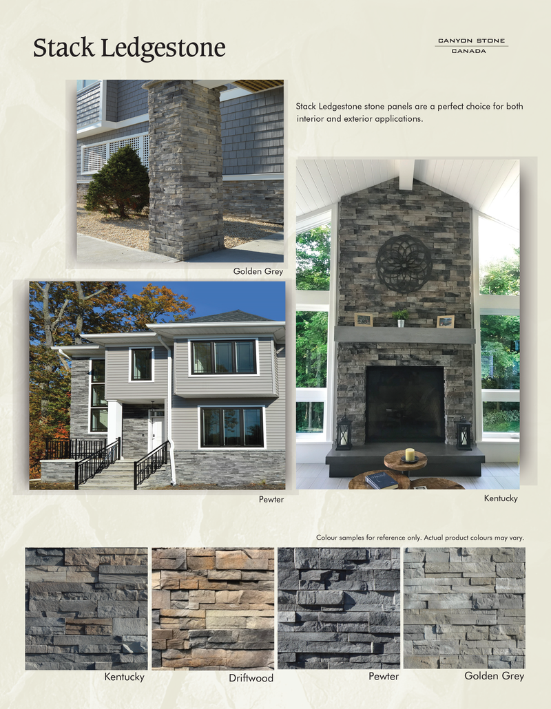 Golden Grey - Stack Ledgestone